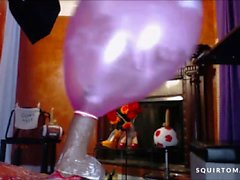 Sexy Latina Maid on SQUIRTING Dildo HUGE CUM LOAD