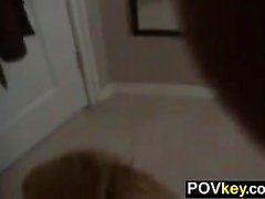 Blonde Mother Giving A Blowjob Point Of View