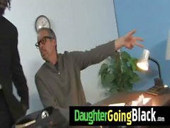 Huge black dick fucks my daughter teen pussy 5