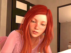 Petite, red-haired, stepdaughter