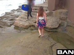 Teen Good Girl Flashes Her Tits Ass & Pussy at The Beach