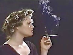 whore with curlers in her hair smoking VS120S part 2