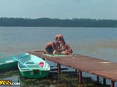 Group sex on the dock xxx