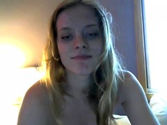 Horniest Amateur COllege Blonde Teen doggied on Webcam
