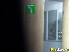 Asian skank urinating