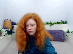 Redhead masturbating, real homemade amateur petite