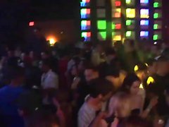 Irresistible babes dance at the party