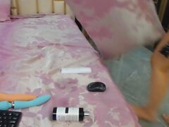 Fucking Myself By Huge Dildo