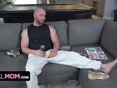 AnalMom - Lucky Stepson Agrees To Clean The House In Exchange To Fuck His Busty Stepmom's Tight Ass