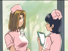 Hentai anime, night shift nurses, two nurses