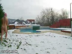 NudeFightClub presents Snowy fun