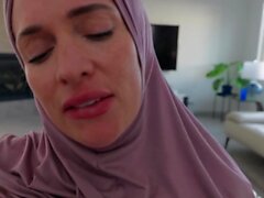 Lonely hijab hot wife cheats on her husband