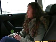 FakeTaxi Hot student lets cabbie cum in her mouth