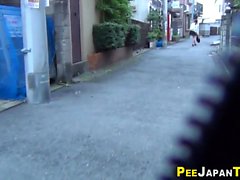 Fetish asian teen peeing