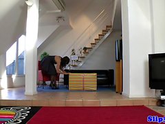 European amateur licks milf and sucks oldman