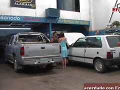 spanish skinny amateur teen fuck in standing in garage