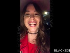 BLACKEDRAW Riley Reid rims black stud in hotel room