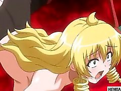 Hentai blondie caught and fucked by monsters and tentacles