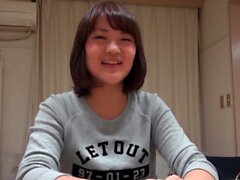 Cute Japanese Teen Worships Cock For Creampie POV