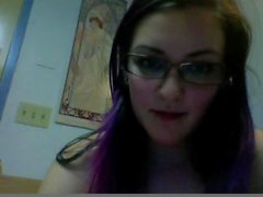 horny slut teen masturbating hard on webcam