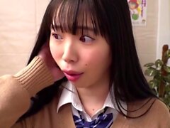 Japanese teen hello mikity toyed and facialized