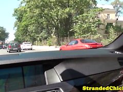 Hitching russian sucking driver off