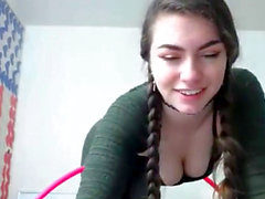 Hot Amateur Teen Shows twat & breasts on web cam pt 1 - cams69