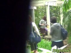 Wild asians urinating