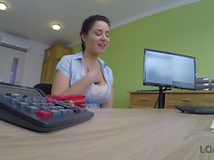 LOAN4K. Agent offers Alex Black sex to get her loan and she agrees