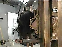 Asian bitch has a waxing and spanking bdsm session