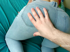 Ass, tight big jeans