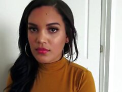 Stunning Latina Little Whore Rammed by Big Dick Stepdad