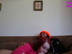 Amateur young wife takes huge dick on cam