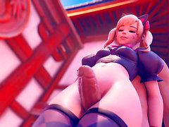 Overwatch mei, overwatch sombra, anime