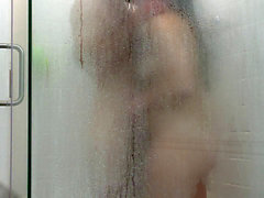 Shower, romantic shower, swinger couple