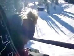 Blowjob in the snow