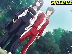 Hot teens fuck in the forest and cum hentai