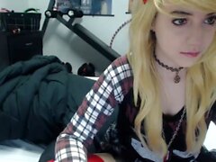 Naked Blonde Teen Girl Pussy Masturbation On Webcam