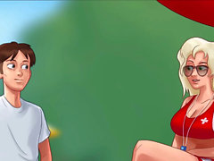 Cartoon blowjob, summertime saga