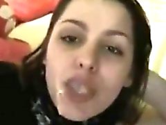 Prostitute teen loves cum on her beautiful face