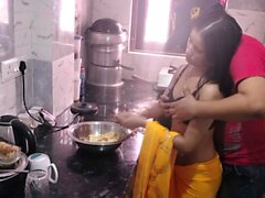 Hot Desi Bhabhi Kitchen Sex With Husband