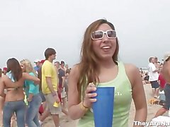 Attracive girls posing on the beach