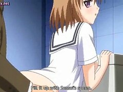 Teen anime minx with round tits gets screwed