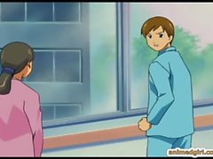 Busty anime nurse hard fucking by naughty doctor