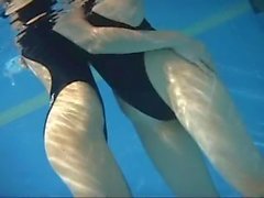 Lesbians in Swimsuit Underwater