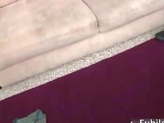Homemade video of a cute blonde amateur
