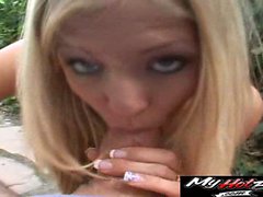 Blonde Teen Leah will do anything
