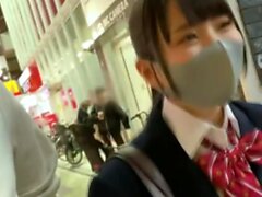 Cute Japanese teen blowjob