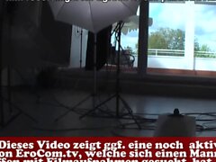 German Casting with latina milf for dildo show