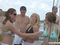 Lesbian Teen sex at public party
